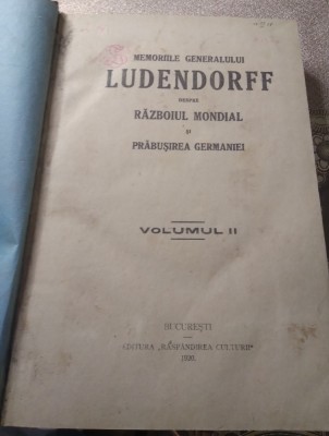 A. Prabusirea Germaniei 1920 LUDENDORFF foto