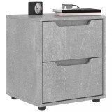VidaXL Noptiera &quot;VISNES&quot; Beton Gri 45x40x50 cm Lemn prelucrat