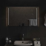 vidaXL Oglindă de baie cu LED, 80x50 cm