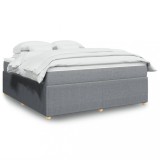 Gossi pat continental, gri deschis, 180x200 cm, material textil