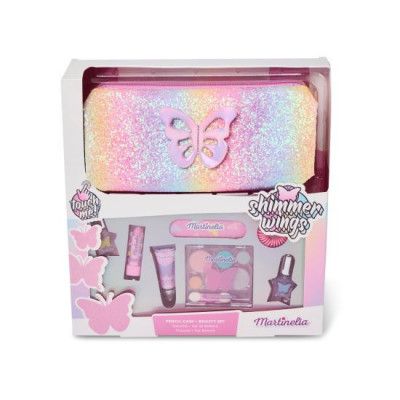 Set de frumusete si penar Shimmer Wings Pencil Case &amp;amp; Beauty Set Martinelia 30605 foto