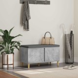 vidaXL Bancă pentru hol cu pernă cu ușă Gri din beton 60 x 38 x 46 cm 891531