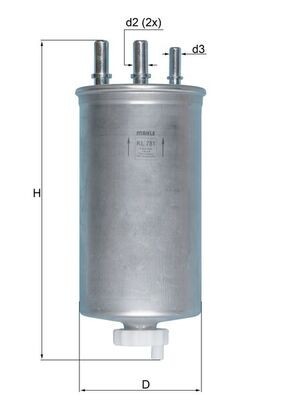 MAHLE KL 781 filtru combustibil foto