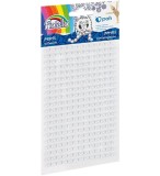 Accesorii creatie perle autoadezive,alb,6mm, 260 bucati