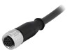 Conector HARTING M12 mufă mamă 12 pini cablu 1m cod 21348500C78010