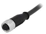 Conector HARTING M12 mufă mamă 12 pini cablu 1m cod 21348500C78010