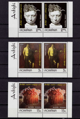 RO 2018 LP 2193 &amp;quot;Artisti romani contemporani&amp;quot; , pereche din mcoli , MNH foto