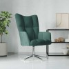 VidaXL Scaun de relaxare, verde &icirc;nchis, catifea