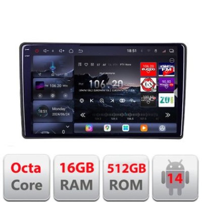 Navigatie Peugeot 307 2001-2008 Edotec Kit-307 8 core QLED 2K 16+512 360 Android Waze USB Navigatie Internet Youtube Radio CarStore Technology foto