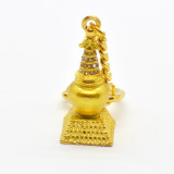 Breloc amuleta stupa cu simbolul pamantului, Stonemania Bijou