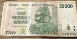 (ORIX) Zinbabwe 50000 dolar dollars 2008