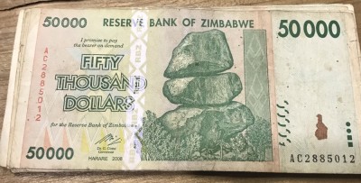 (ORIX) Zinbabwe 50000 dolar dollars 2008 foto