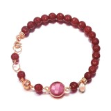 Cumpara ieftin Brățară Lilou din agat rubiniu și cuarț