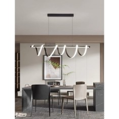 Lustra LED Negru 94W