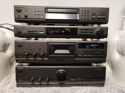 Sistem TECHNICS cu Amplificator, Casetofon, CD, Tuner, F.Bine foto