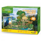 Cumpara ieftin PUZZLE 3D+BROSURA-PADURE AMAZONIANA 67 PIESE, CubicFun