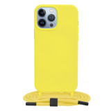 Cumpara ieftin Husa pentru iPhone 13 Pro Max, Techsuit Crossbody Lanyard, Yellow
