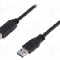 Cablu USB A mufa, USB B mufa, USB 3.0, lungime 2m, negru, LOGILINK - CU0024