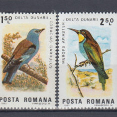 ROMANIA 1983 LP 1080 PASARI DIN DELTA DUNARII SERIE MNH