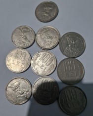 LOT: 10 monede, 100 LEI, 1992-1994 foto