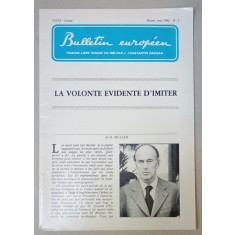 BULLETIN EUROPEEN , TRIBUNE LIBRE FONDEE EN 1950 PAR J. CONSTANTIN DRAGAN , NR.5 , 1980