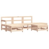 Set mobilier relexare de gradina, 6 piese, lemn masiv de pin