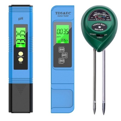 Set testere de calitate apa si sol, verificare digitala de inalta precizie a pH si TDS, puritate temperatura foto