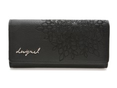 Portofel DESIGUAL negru, WAYP35, din piele ecologica