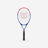 Rachetă de tenis, adult, &icirc;ncepător, aluminiu, Wilson Impact albastru-roșu.