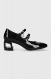 Cumpara ieftin Karl Lagerfeld pantofi de piele TETRA HEEL culoarea negru, cu toc drept, KL31613