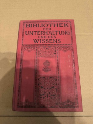 Bibliothek der Unterhaltung und des Wissens , Band 1 , Anul 1912 foto