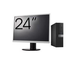 Pachet Calculator Second Hand DELL OptiPlex 7040 SFF, Intel Core i3-6100 3.70GHz, 8GB DDR4, 256GB SSD + Monitor 24&amp;quot; NewTechnology Media