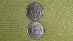 Lot 2 monede Romania 100lei , 1936-1938 foto