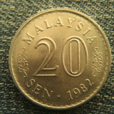 2L - 20 Sen 1982 Malaezia, Asia