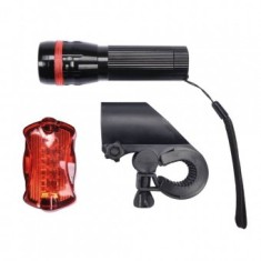 Set lampi bicicleta, led fata 3w +led spate foto