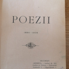 Alexandru Vlahuta - Poezii, 1880-1908 - Editura: Minerva, 1909, editie princeps