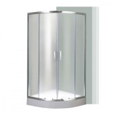 Cumpara ieftin Cabină de duș curbată Spirit Matt 90x90x194 cm cu cădiță de duș din acril armat
