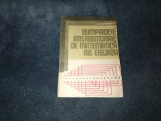 I CUCULESCU - OLIMPIADELE INTERNATIONALE DE MATEMATICA ALE ELEVILOR
