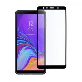 Folie Sticla Securizata Samsung Galaxy A7 2018, 9H, Protectie Ecran, Anti-zgarieturi, Transparenta, Negru