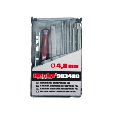 Kit pentru ascutire lant motofierastrau HECHT 903480, dimensiune pile 4.8 mm foto