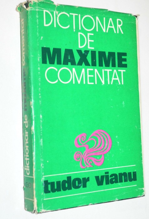 Dictionar de maxime comentat