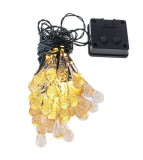Ghirlanda Luminoasa Solara Exterior 6.5M, 30 LED Alb Cald, IP65, 8 Moduri, Gradina, Terasa