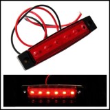 14 x 51 Lampa laterala 6 LED-uri 12v lumina rosie Automotive TrustedCars, Oem