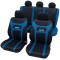 Set Huse Scaun Universale Super Speed Petex Albastru-Negru