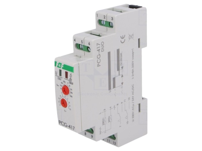 Timer Programabil DPDT 8A 24/230VAC 24VDC pentru Şină DIN