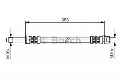 Conducta / cablu frana MERCEDES SPRINTER 3-t platou / sasiu (903) (1995 - 2006) BOSCH 1 987 476 300 foto