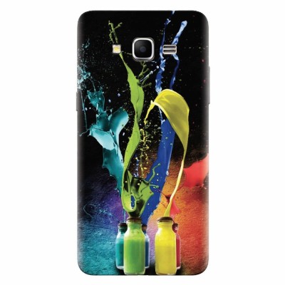 Husa silicon pentru Samsung Grand Prime, Abstract Color Bottles Splash foto