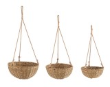 Set 3 supiorturi ghivece iarba mare maro &Oslash;26x12h; &oslash;30x15h; &oslash;36x17h