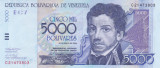 Bancnota Venezuela 5.000 Bolivares 2004 - P84c UNC