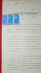 D19 Document 1929 cu timbre fiscale Ferdinand-efigia in cerc foto